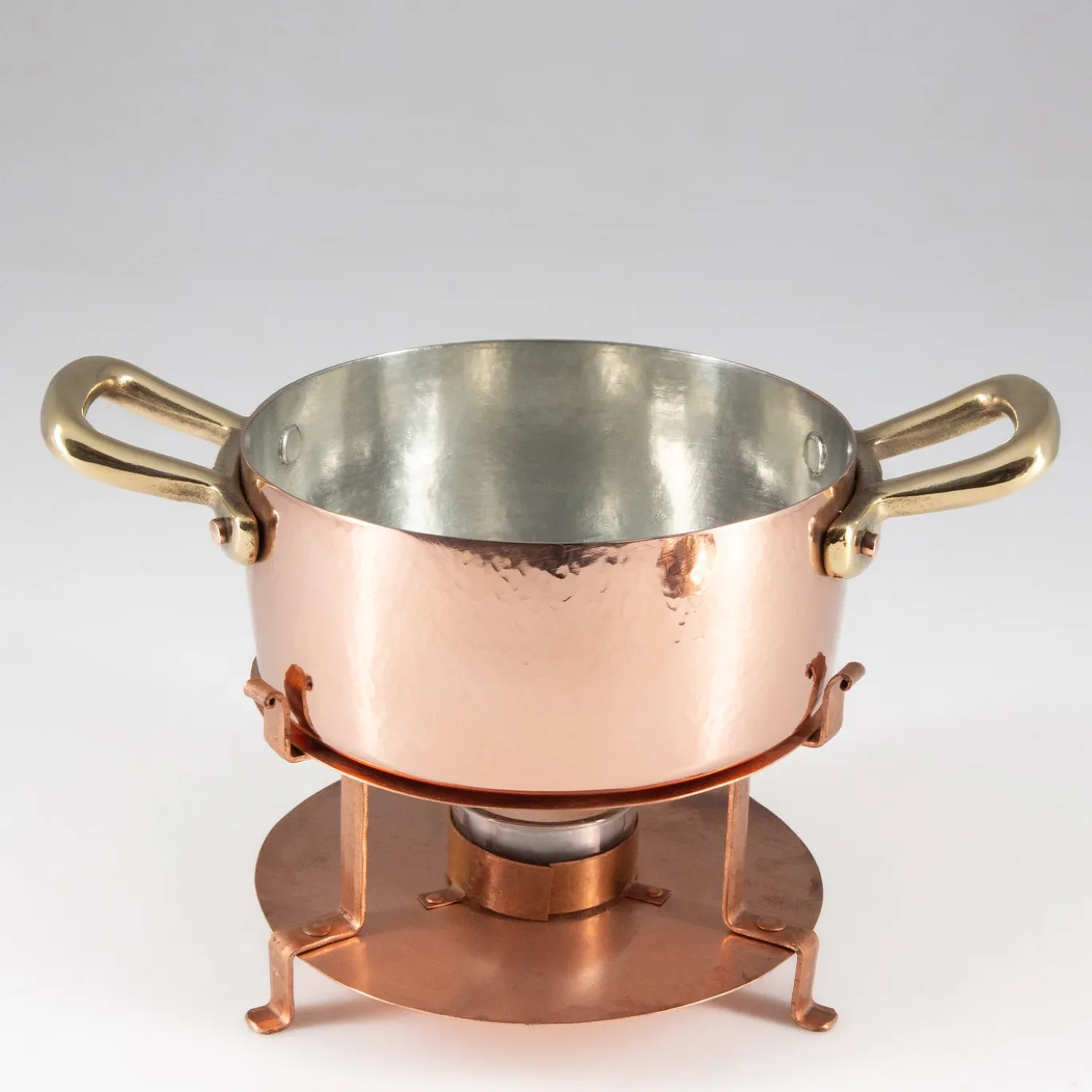 Set Bagnomaria per Fonduta in Rame