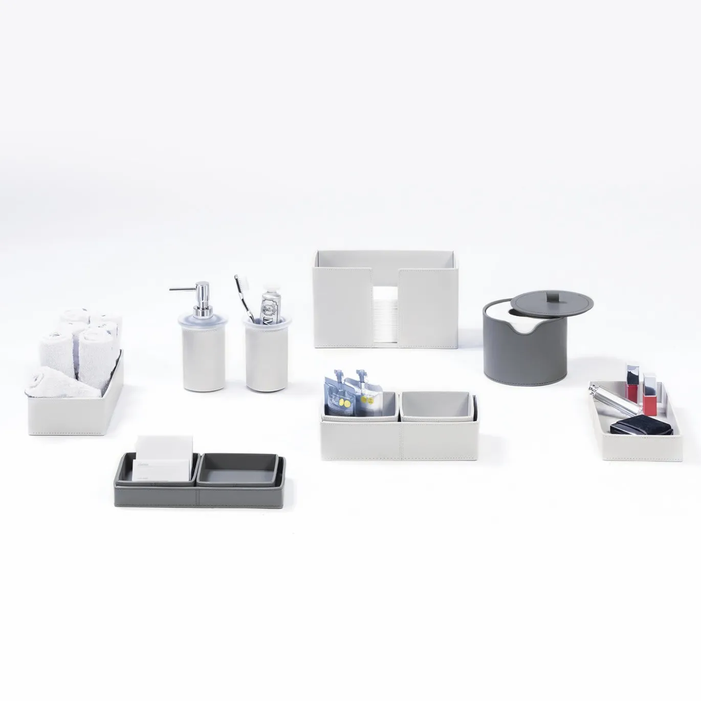 Set da bagno in pelle Narciso