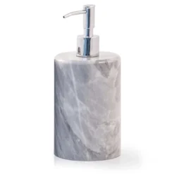 Set da bagno 3 pezzi in marmo grigio