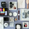 Set da bagno 4 pezzi in marmo nero