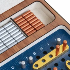 Set da Gioco Battleship in Pelle Beige