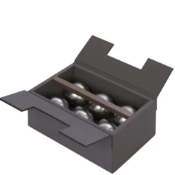 Set da Gioco Bocce in Pelle Grigia