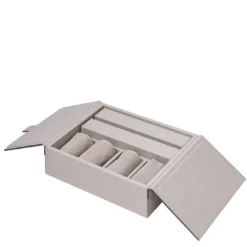 Set da Gioco in Pelle Grigia Rummikub