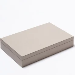 Set da Gioco Mahjong Lux in Pelle Beige