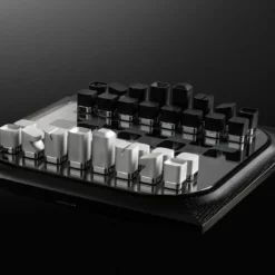 Set da Gioco Mossa per Scacchi e Dama in Rovere Nero