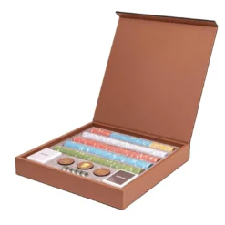 Set da Poker in Pelle Marrone