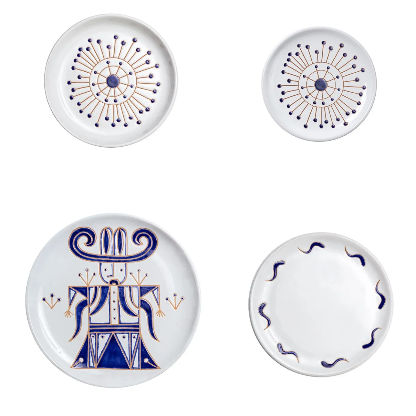 Set da pranzo Dame e Cavalieri Mariano in ceramica