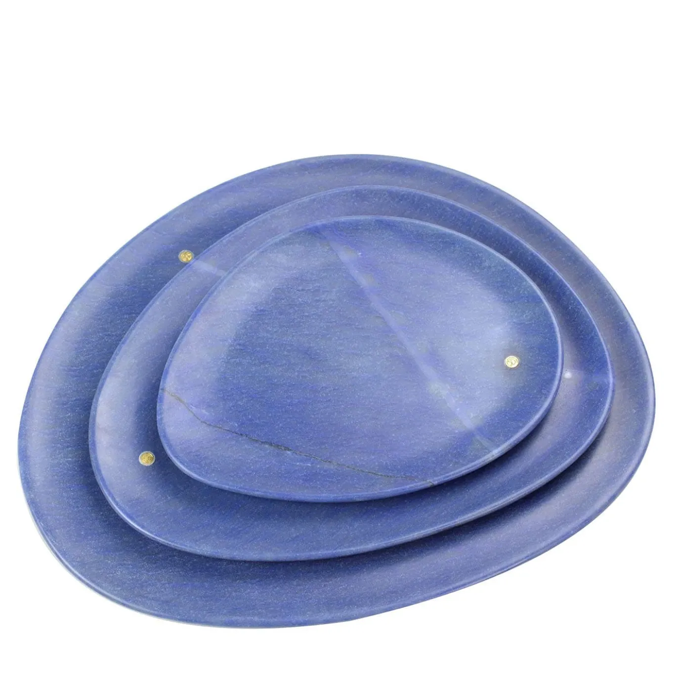 Set da pranzo in Quarzite Azul Macauba Extra Blu