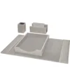Set da scrivania Celio intrecciato a mano
