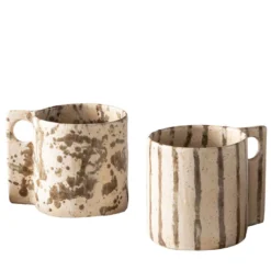 Set da 2 tazze Staines and Lines Glaze Hole