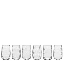 Set di 6 bicchieri Acqua assortiti