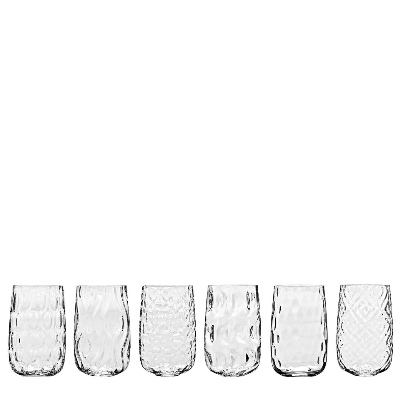 Set di 6 bicchieri Acqua assortiti