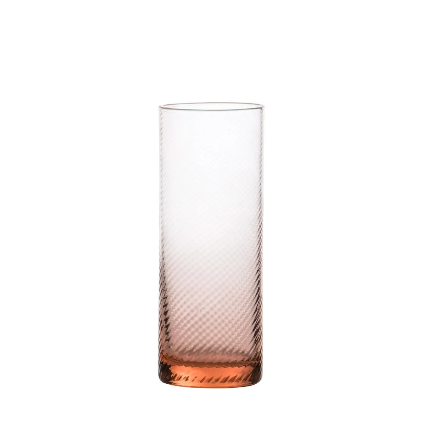 Set di 6 bicchieri alti Gritti Torsè rosa