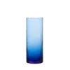 Set di 6 bicchieri alti Gritti Torsè blu pervinca
