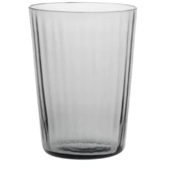 Set di 6 bicchieri alti Plissè Piombo