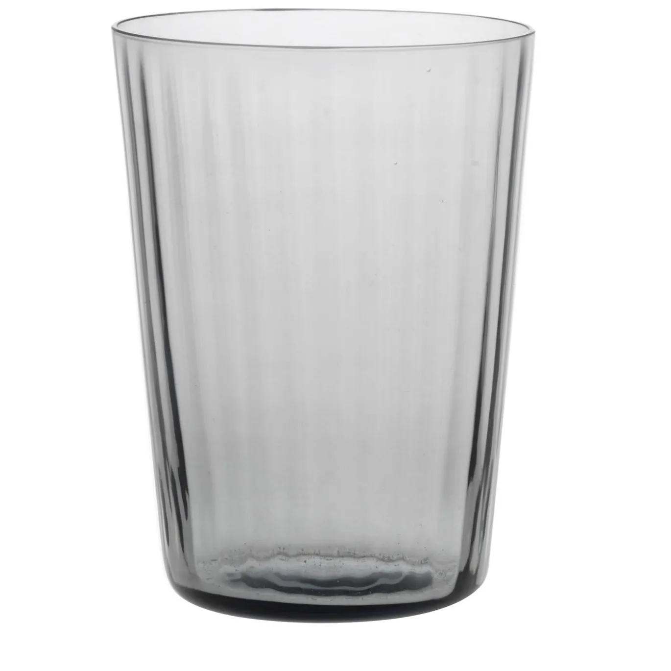 Set di 6 bicchieri alti Plissè Piombo
