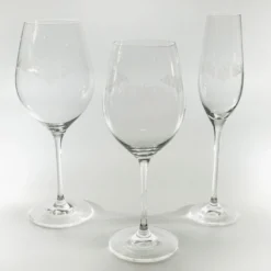 Set di 6 bicchieri a stelo acidati Monaco