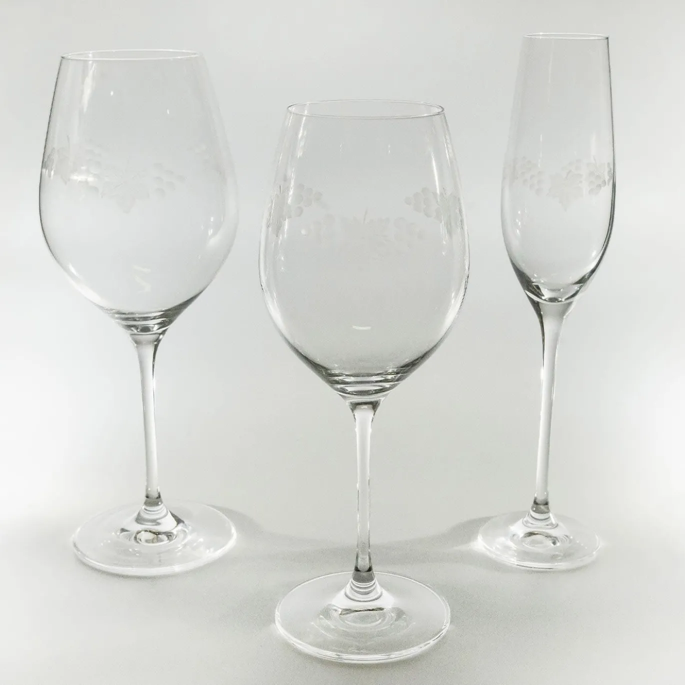 Set di 6 bicchieri a stelo acidati Monaco