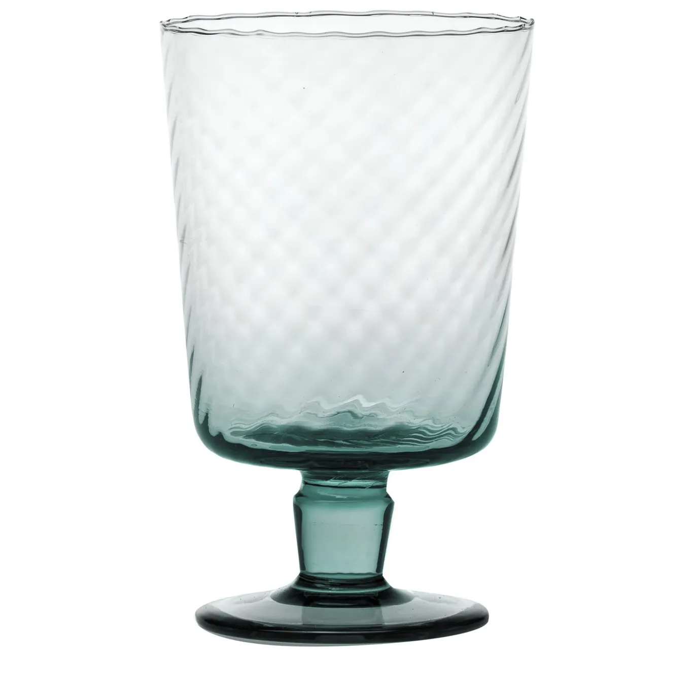 Set di 6 bicchieri a stelo Torsè Acquamarina