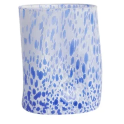 Set di 4 bicchieri blu macchia