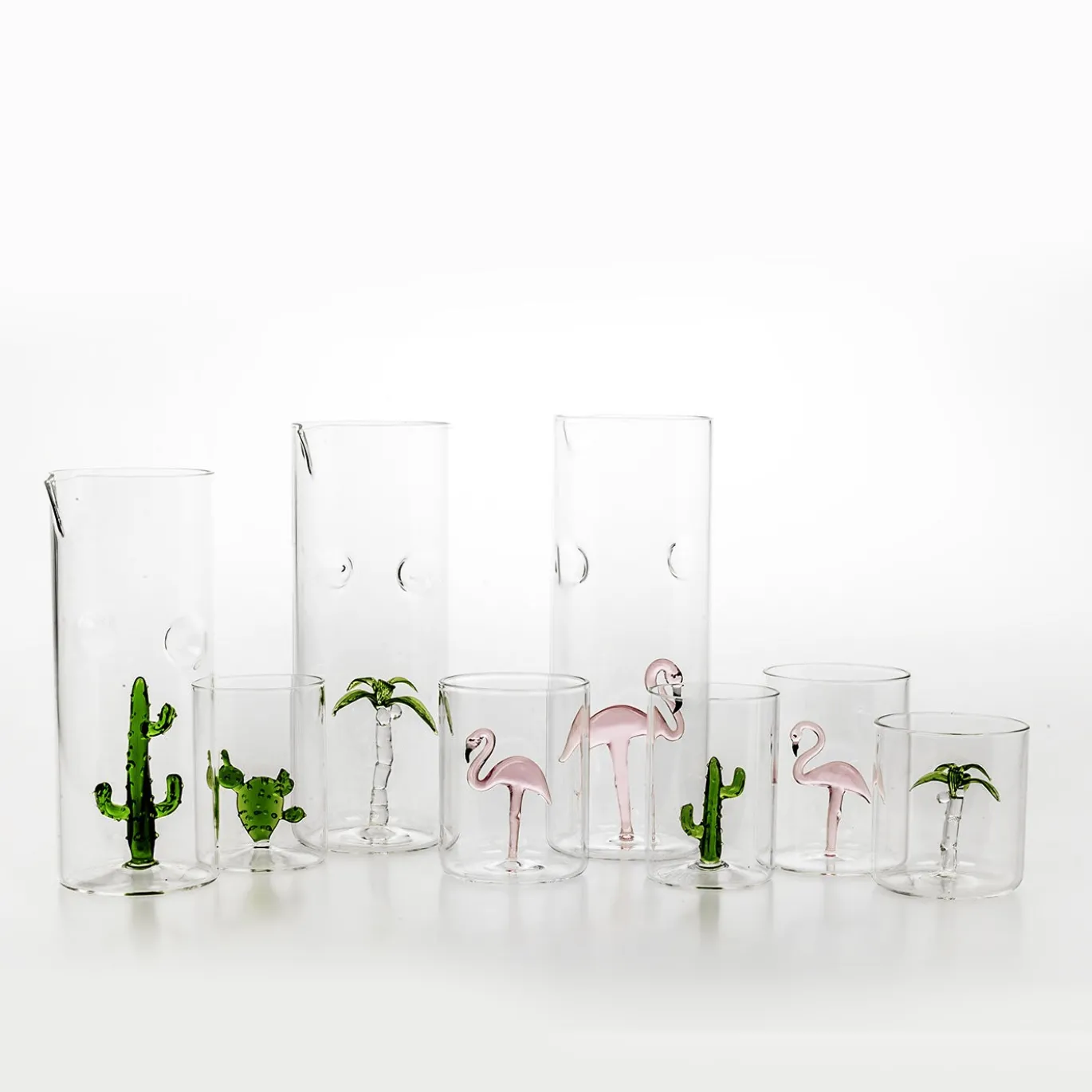 Set di 4 bicchieri Cactus