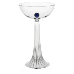 Set di 2 bicchieri coupe Nereida Blu scuro
