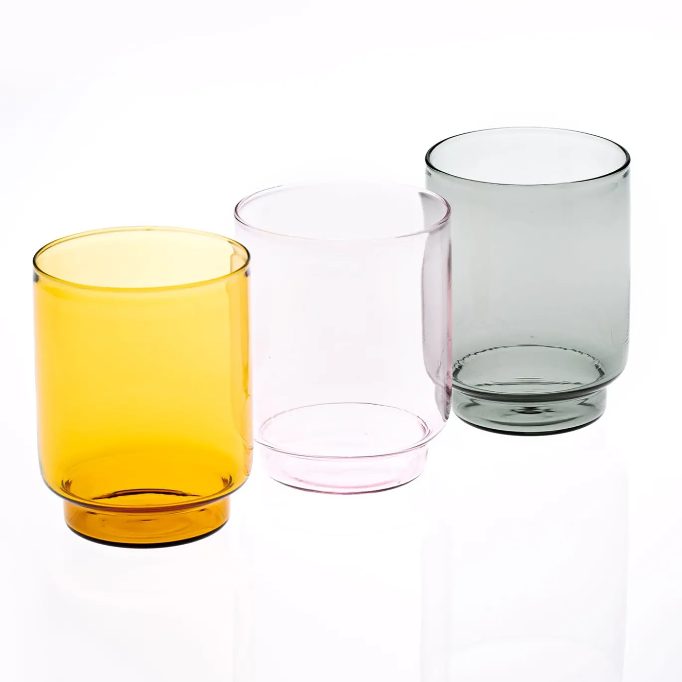 Set di 4 bicchieri da acqua Dolce Vita rosa