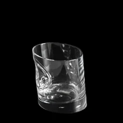 Set di 6 bicchieri da acqua in cristallo con tappo per ghiaccio di Angelo Mangiarotti