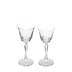 Set di 6 bicchieri da acqua in cristallo Narciso