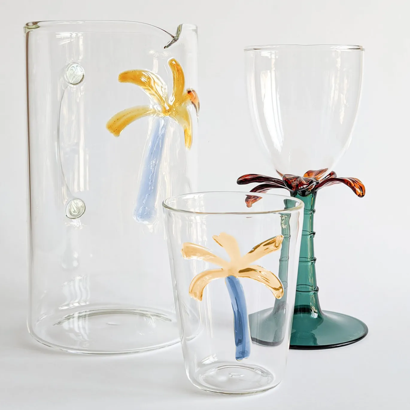 Set di 6 bicchieri da acqua in vetro soffiato Las Palmas