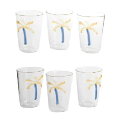 Set di 6 bicchieri da acqua in vetro soffiato Las Palmas