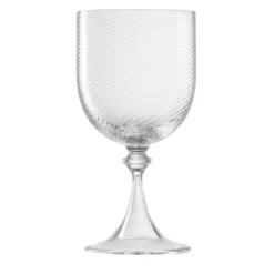 Set di 6 bicchieri da acqua trasparenti intrecciati