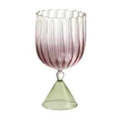 Set di 2 bicchieri da acqua/vino rosa Calypso