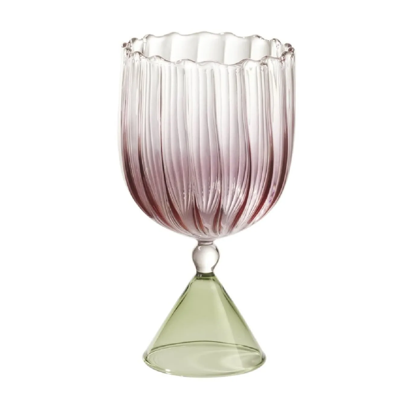 Set di 2 bicchieri da acqua/vino rosa Calypso