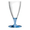 Set di 6 bicchieri da birra con stelo Sapphyre Blue