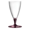 Set di 6 bicchieri da birra con stelo rosa quarzo