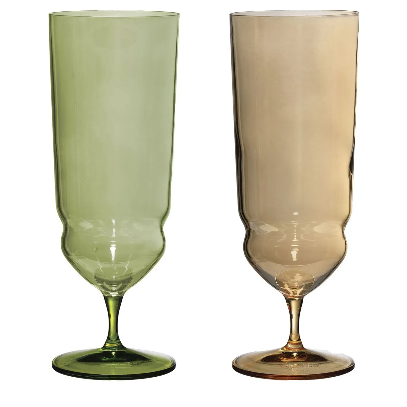 Set di 2 bicchieri da birra decorati a mano Suite