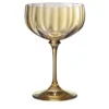 Set di 6 Bicchieri da Champagne Riflesso Marroni