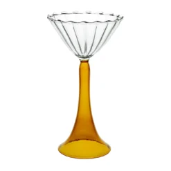 Set di 2 bicchieri da cocktail Campanula ambra