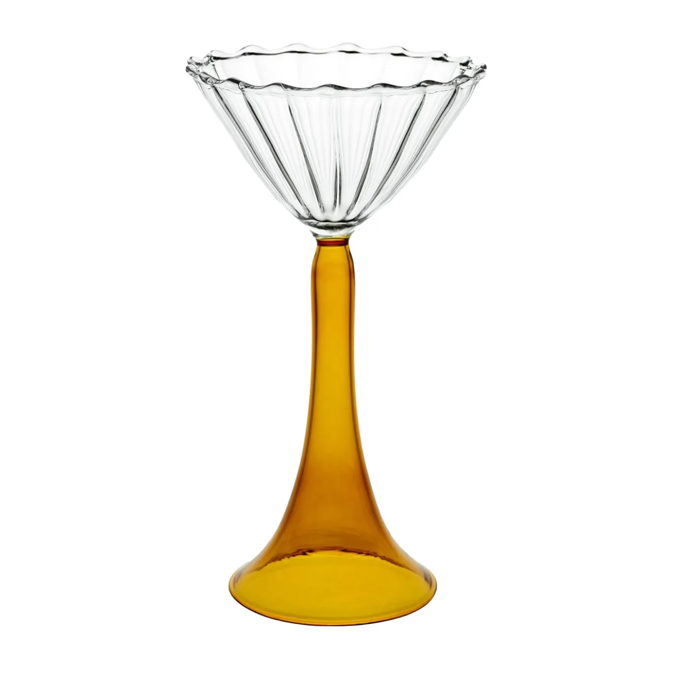 Set di 2 bicchieri da cocktail Campanula ambra