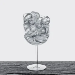 Set di 2 bicchieri da cocktail Gino con taglio obliquo