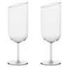 Set di 2 bicchieri da cocktail Pop a taglio obliquo