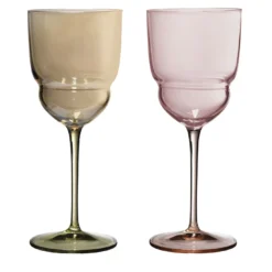 Set di 2 bicchieri d'acqua decorati a mano Suite