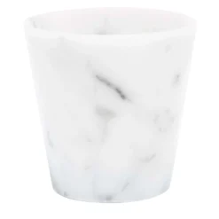 Set di 4 bicchieri da grappa in marmo bianco di Carrara