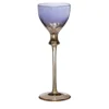 Set di 6 bicchieri da liquore in cristallo viola iris