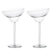 Set di 2 bicchieri da Margarita Margot con taglio obliquo