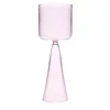Set di 4 bicchieri da vino alti rosa chiaro Dolce Vita