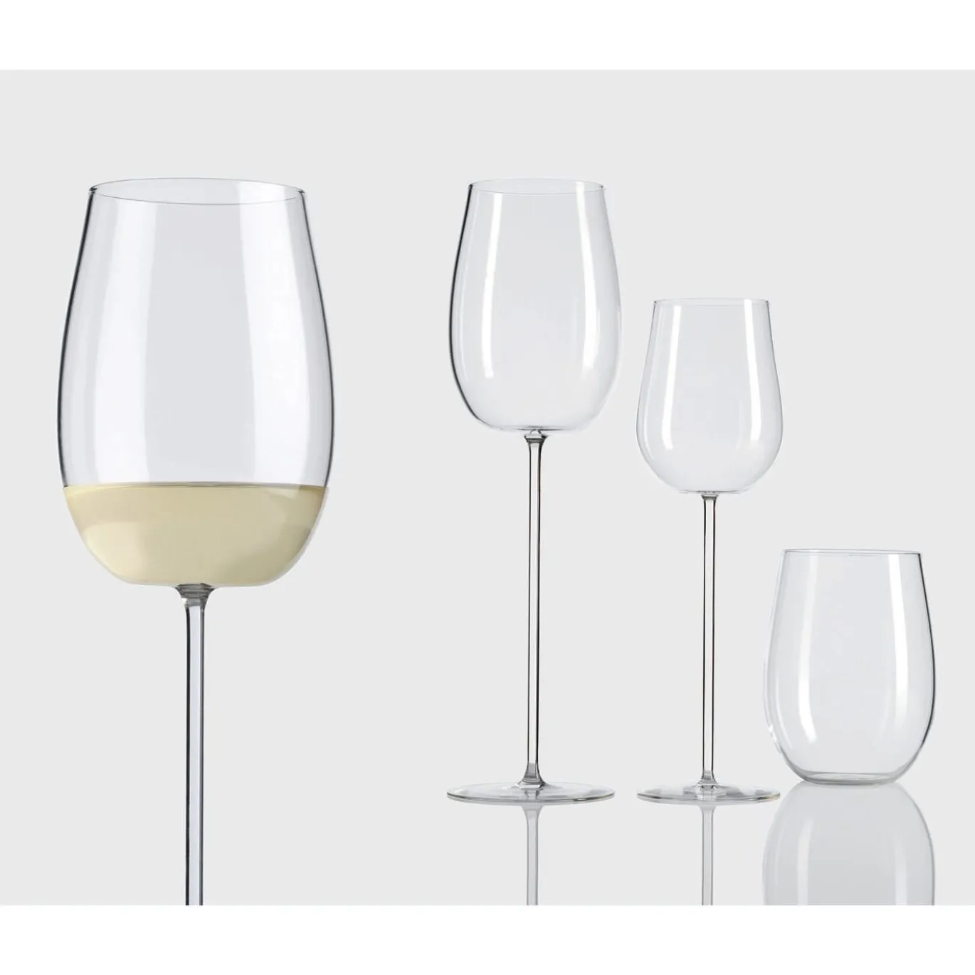 Set di 6 bicchieri da vino bianchi Modigliani