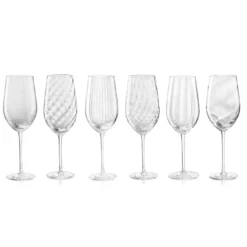 Set di 6 bicchieri da vino bianco misti Tolomeo