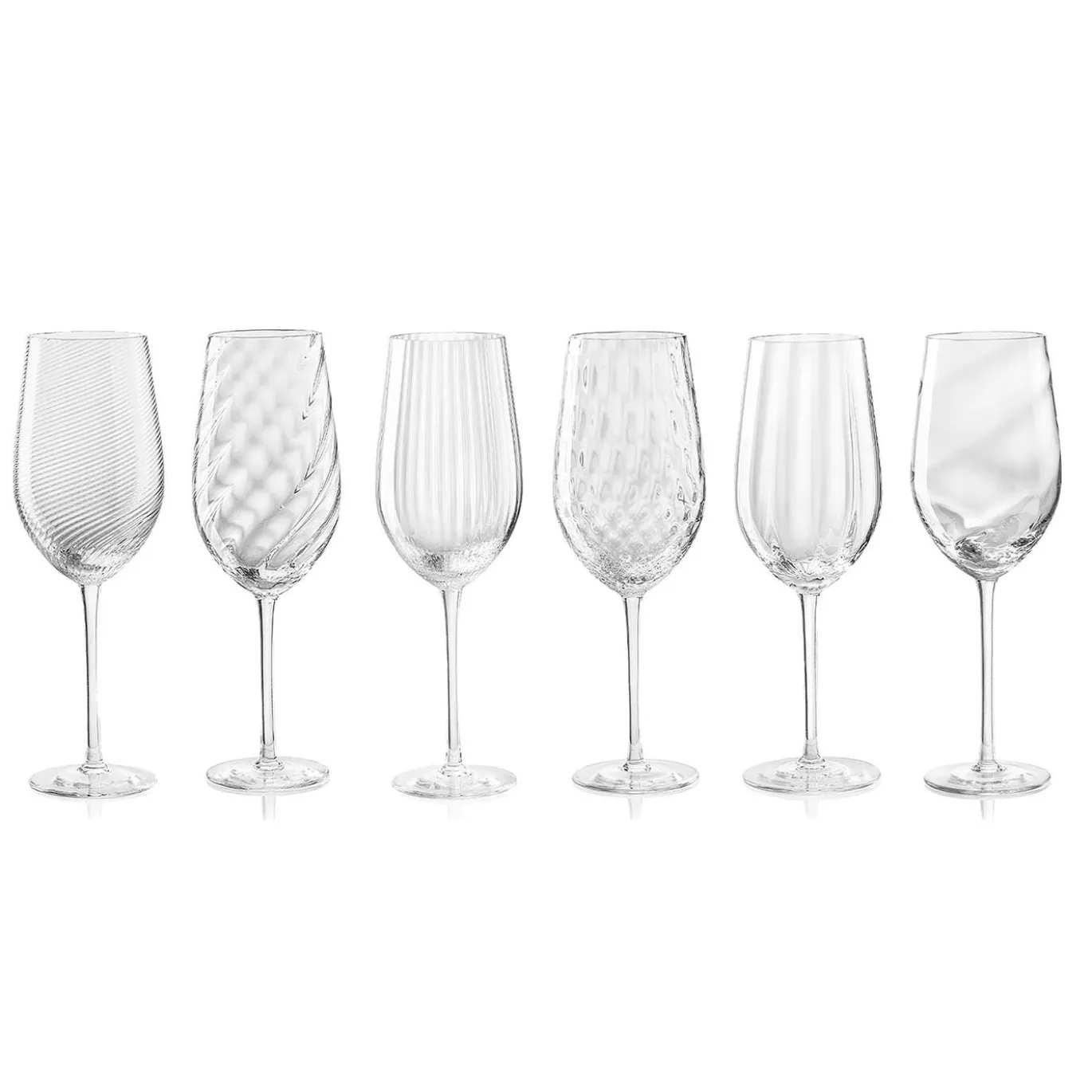 Set di 6 bicchieri da vino bianco misti Tolomeo